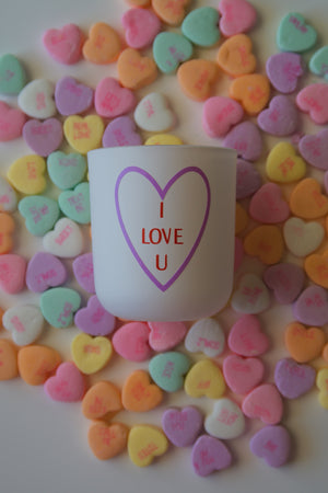 Open image in slideshow, Conversation Heart Candles
